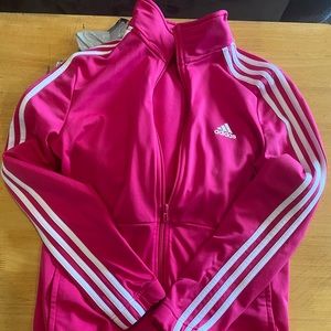 Hot pink adidas jacket